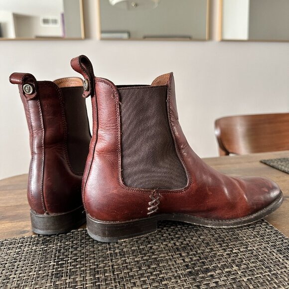 Frye Melissa Chelsea Boots in Redwood - Picture 3 of 5